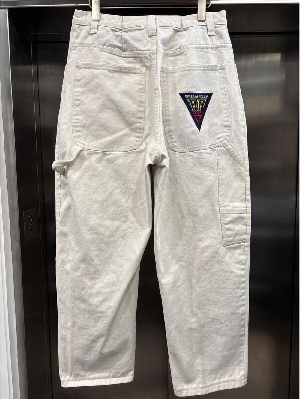 Pelle Pelle Sport Embroidery Baggy Khaki Size 36 - Vintage Pants